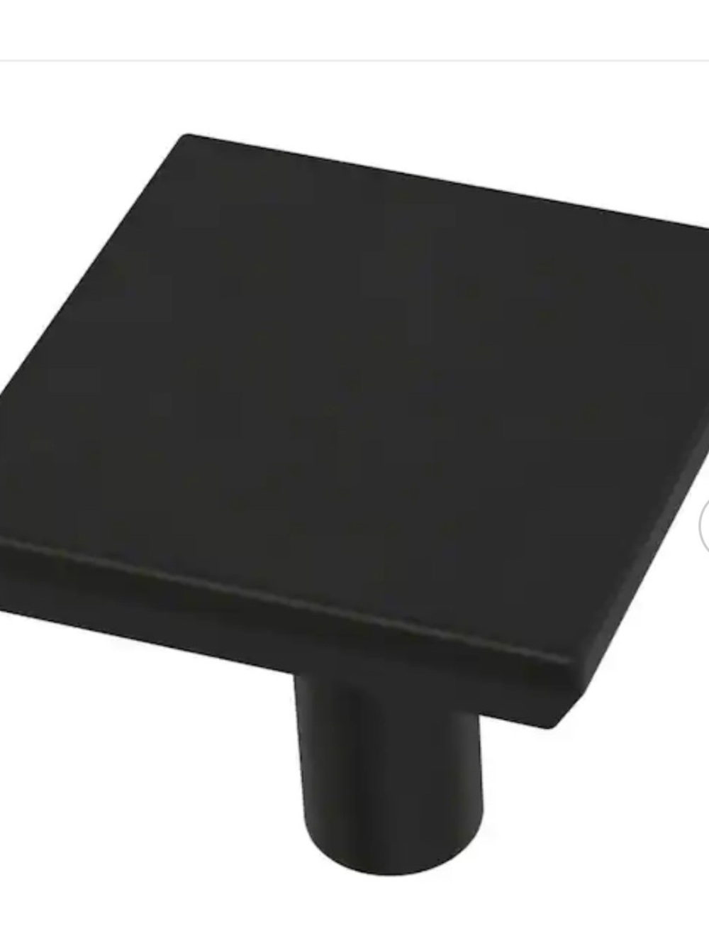 Modern Matte Black Square Cabinet Knobs Pulls Hardware Set